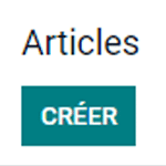 Creation d'articles dans Odoo